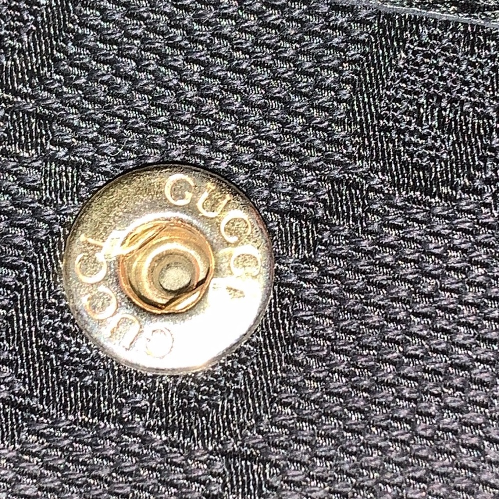 Authentic Gucci Monogram GG Canvas Flap Wallet with Bow - Picture 7 of 16